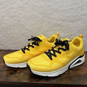 Skechers Shoes Mens Size 11 Yellow Sneakers Running Tres Air Uno Revolution Airy